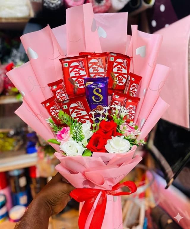 Sweetheart Teddy & Ferrero Chocolate Heart Box