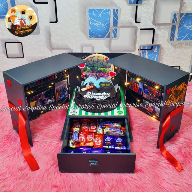 Ultimate 'Disaster Manager' Photo & Cake Surprise Box